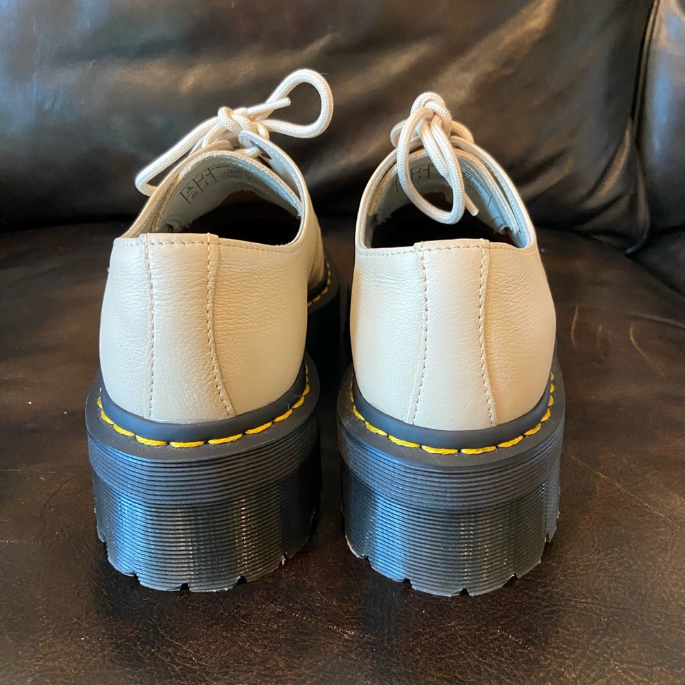 Dr. Martens Cream Platform Shoes - Picture 5 of 11